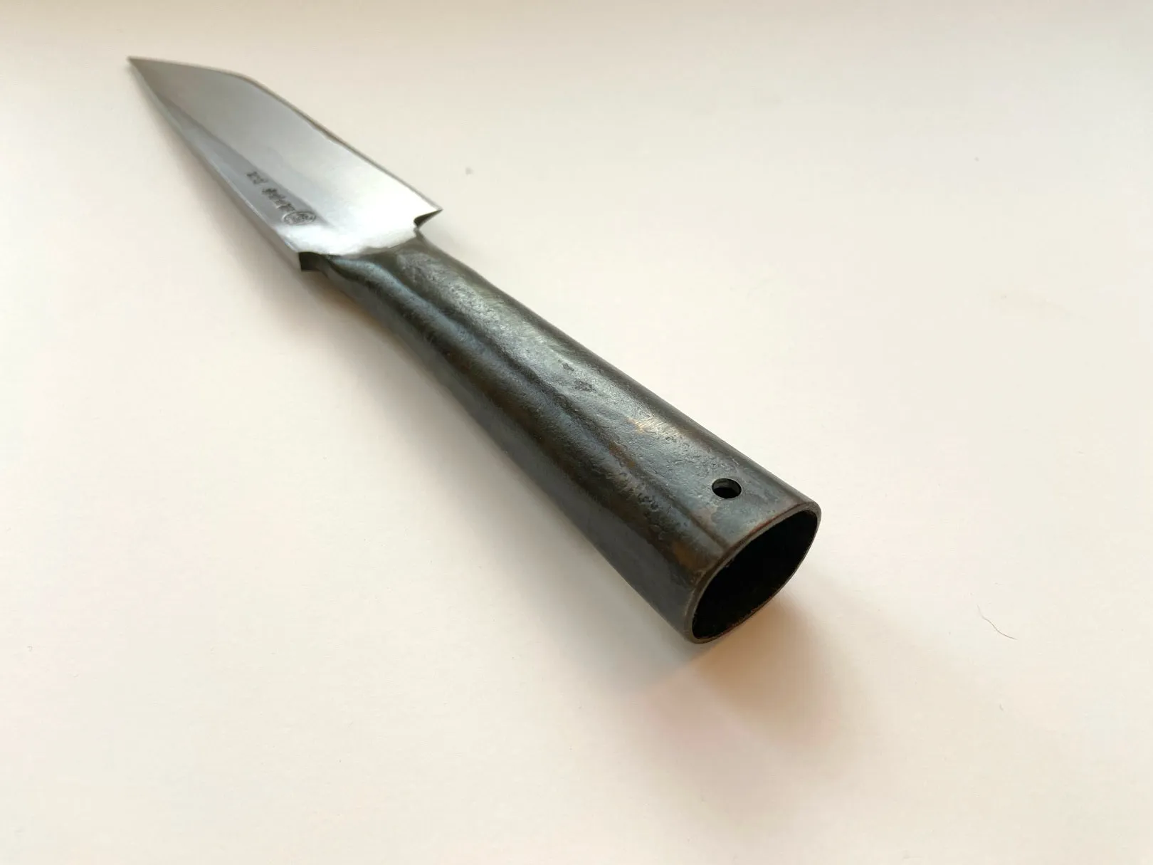Left Hand MATAGI NAGASA Knife 180mm Blade Steel Handle (Fukuro Nagasa)