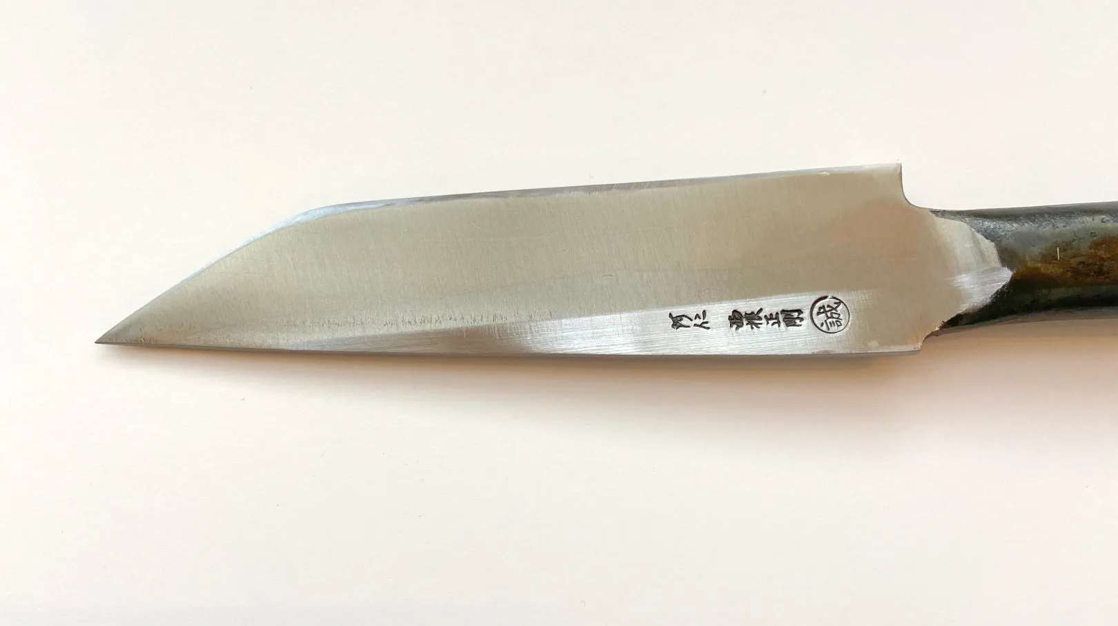 Left Hand MATAGI NAGASA Knife 180mm Blade Steel Handle (Fukuro Nagasa)
