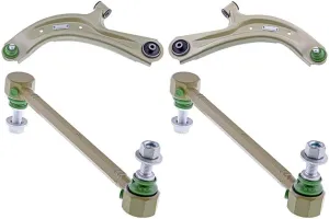 Lower Control Arm with Ball Joint - 4X Front Stabilizer Bar Links, Compatible AUTO DN for Nissan NV200 2013-2019 for Nissan Sentra 2013-2019 for Chevrolet City Express 2015-2018