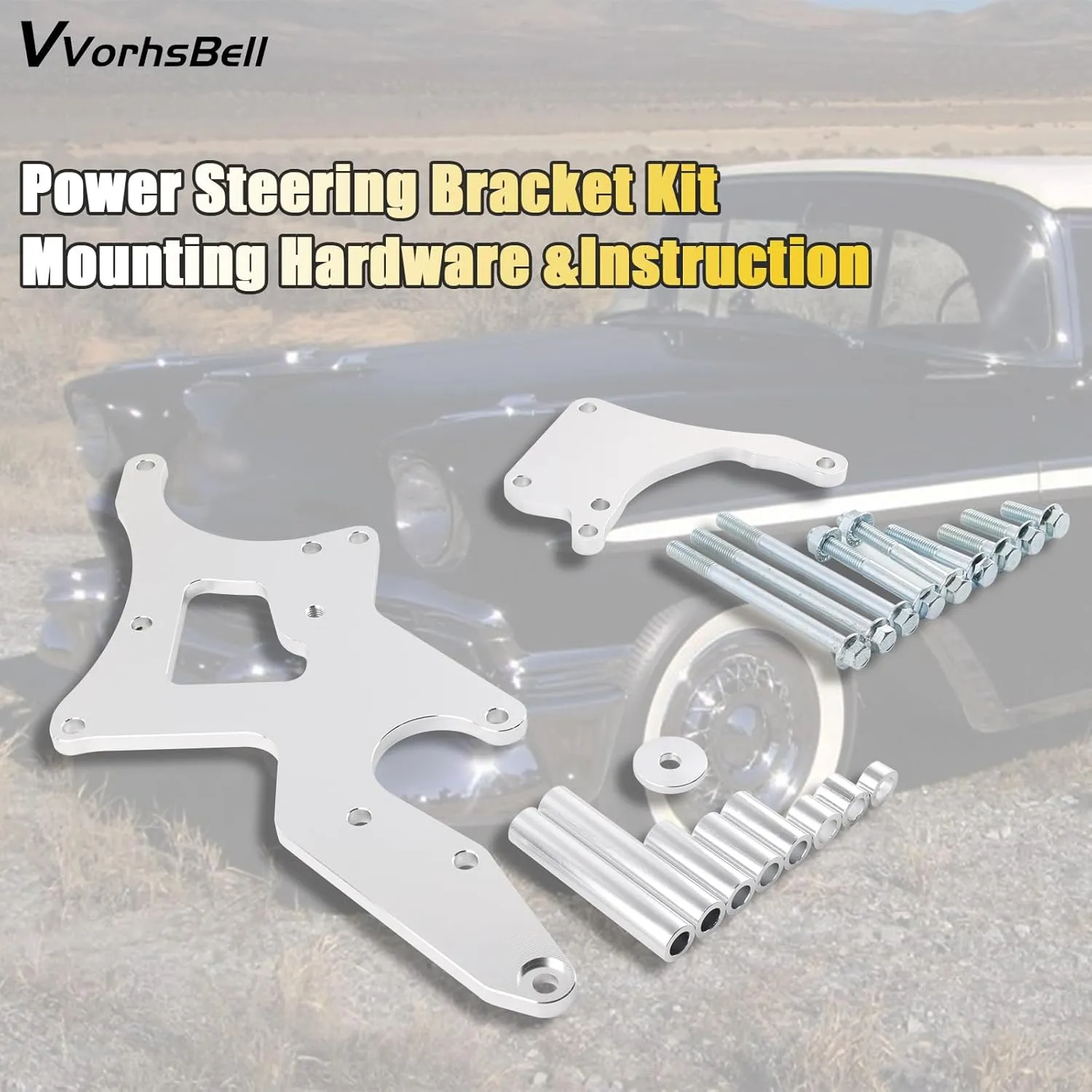 LS Serpentine Bracket & Alternator Power Steering Pump Swap Conversion - Compatible with Chevrolet LS1 LS2 LS3 LS6 LS7 Engines 4.8L 5.3L 6.0L 6.2L Truck & SUV Engines