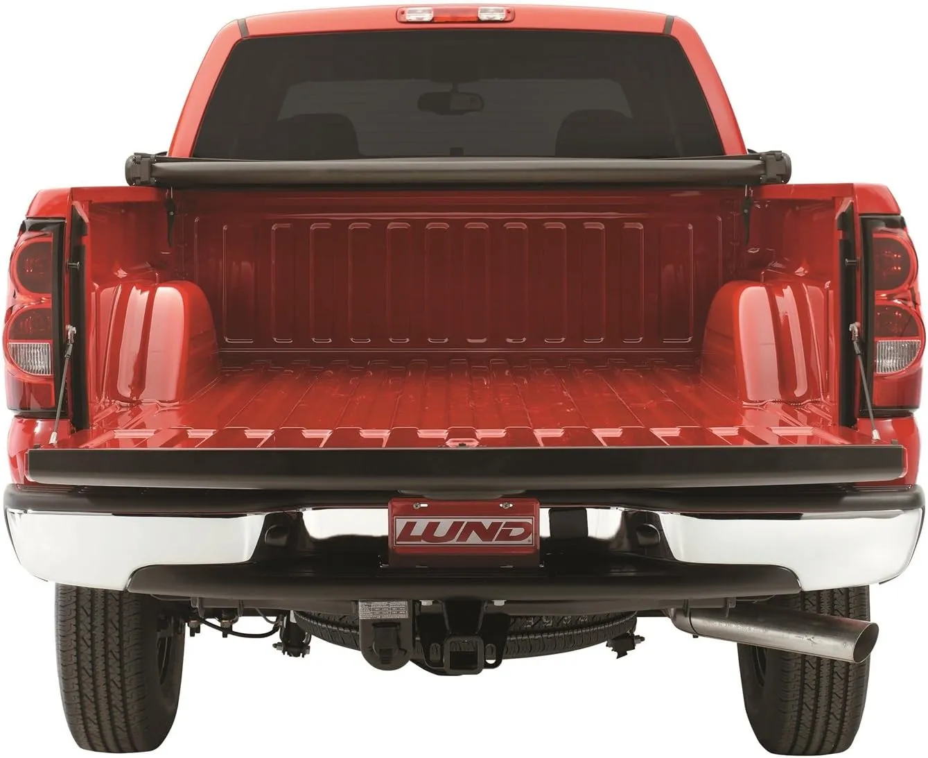 Lund Genesis Tri-Fold Soft Folding Truck Bed Tonneau Cover | 95092 | Fits 2007 - 2013 Chevy/GMC Silverado/Sierra 5' 9" Bed (69.3")