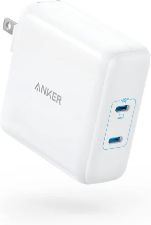 Mac Book Pro Charger, Anker 100W Fast Charger, 2 Port Power Adapter - Compatible With USB C Devices Including MacBook Pro/Air, iPad Pro, iPhone 15/Pro/Pro Max, Google Pixelbook (Cable Not Included)
