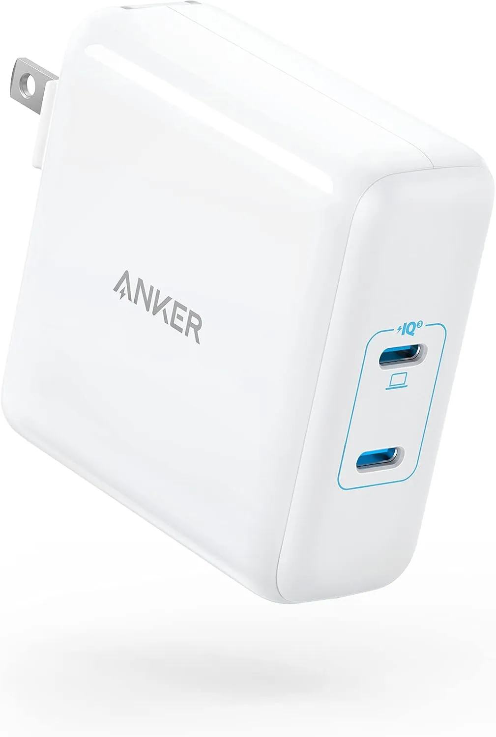 Mac Book Pro Charger, Anker 100W Fast Charger, 2 Port Power Adapter - Compatible With USB C Devices Including MacBook Pro/Air, iPad Pro, iPhone 15/Pro/Pro Max, Google Pixelbook (Cable Not Included)