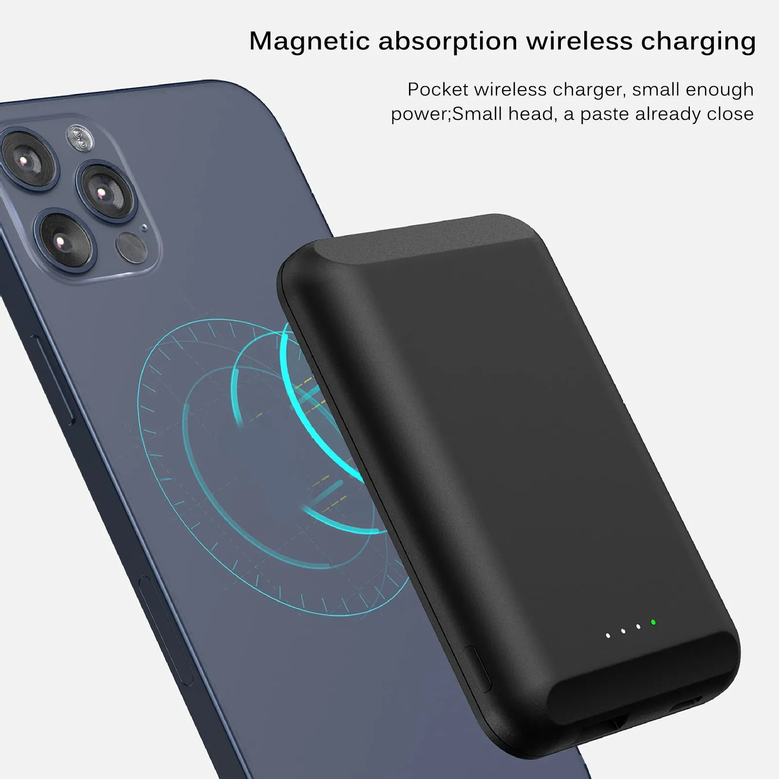 MagnetMate 5000mAh Portable Power Bank