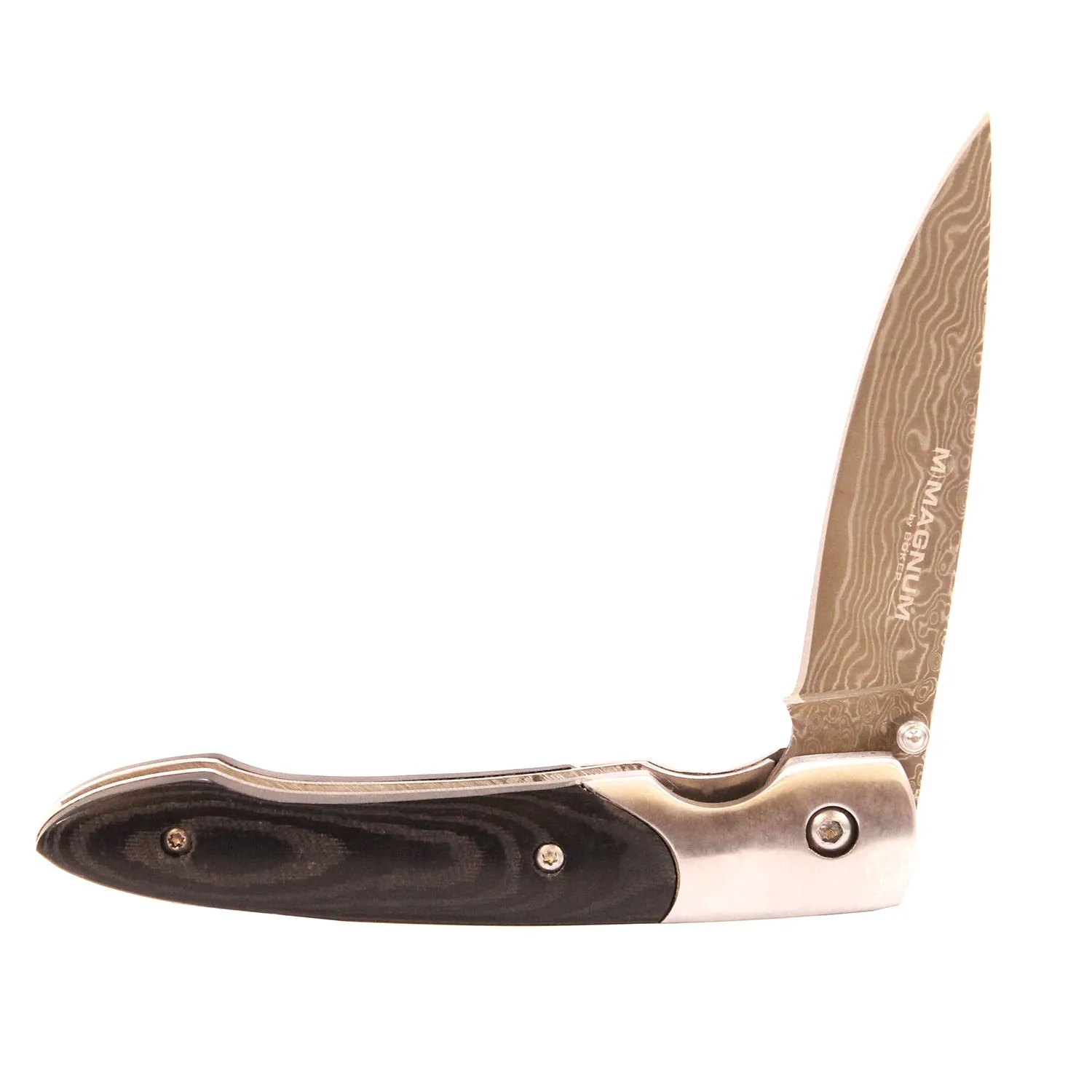 Magnum Damascus Sr Bk Micarta