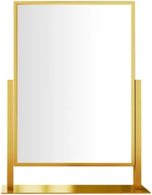 Makeup Mirror Compact Mirror Metal Square Makeup Mirror Desktop Makeup Mirror Folding Beauty Mirror Double-Sided Adjustable Desktop Makeup Mirror Vanity Mirror Make up Mirror