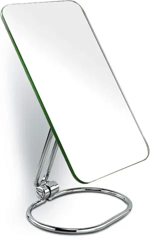 Makeup Mirror Makeup Mirror Square Makeup Mirror,Single-Sided Vanity Mirror,Metal Cosmetic Mirror,European Princess Mirror Portable Small Mirror