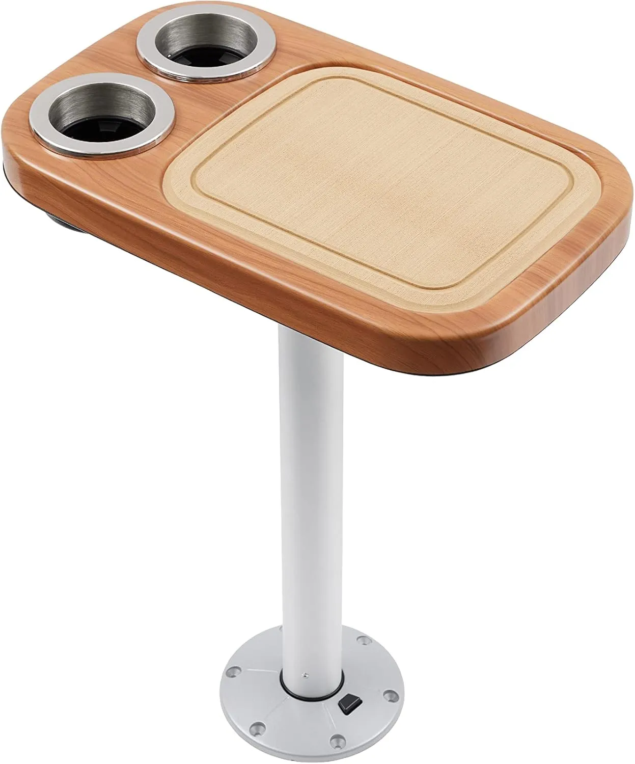 Manufacturers' Select ITC Marine Cocktail Boat Table Leg Set. Pontoon Accessories, Marine Pedestal Table with Center Foam Mat