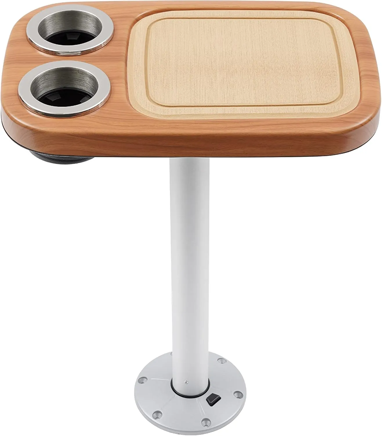 Manufacturers' Select ITC Marine Cocktail Boat Table Leg Set. Pontoon Accessories, Marine Pedestal Table with Center Foam Mat