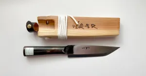MATAGI NAGASA Knife 180mm Hand Forged Blade Steel Handle (Fukuro Nagasa)