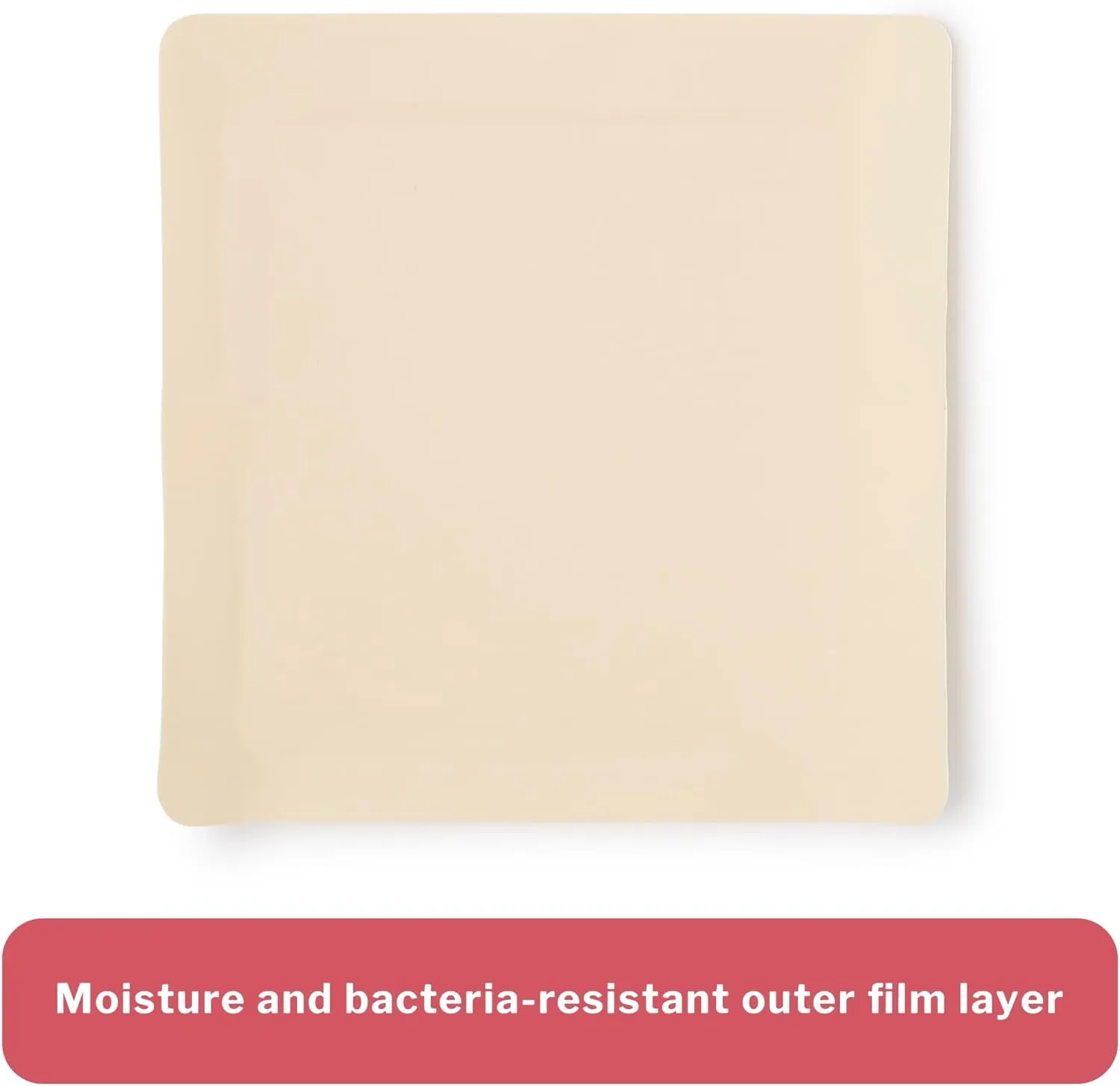 McKesson Hydrocellular Foam Dressing with Acrylic Adhesive, First Aid Bandage, Absorbent Wound Care Supplies, 7 in x 7 in, 10 Count, 1 Pack