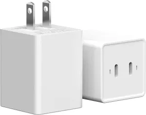 MD36 Compact 72W Dual 36W Charger with Gallium Nitride (GaN) Technology for Fast and efficient Charging,Supports protocols Like PD3.0 and QC4.0, Compatible with Various Devices