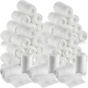 MEDca Gauze Bandage Rolls - 48 Pack, 2-Inch x 4.1 Yards, Medical Grade Gauze and Stretch Bandage for Wound Dressing and First Aid Kit