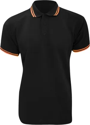 Mens Tipped Piqué Short Sleeve Polo Shirt