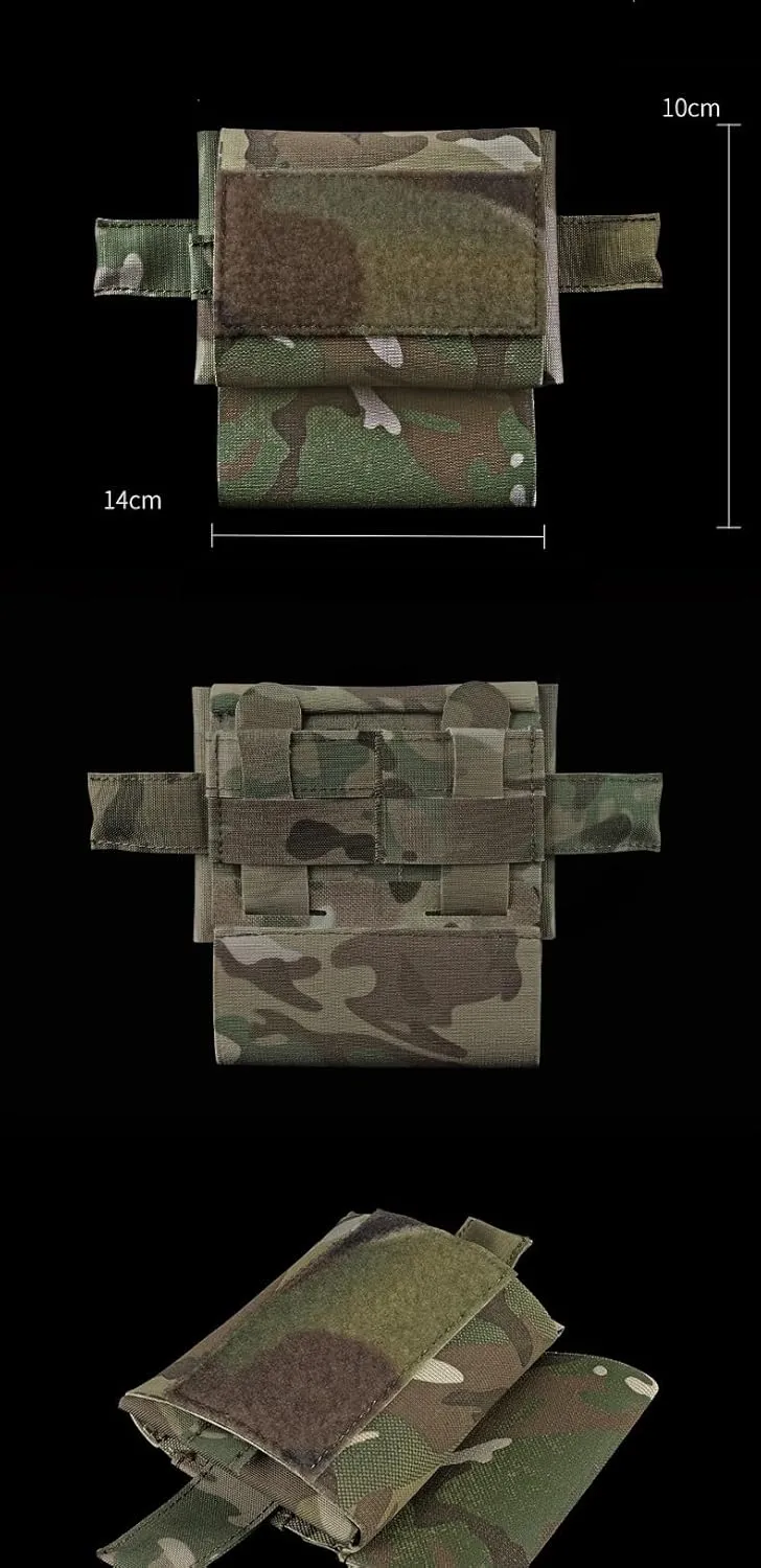 Micro Trauma Kit Pouch Storage Pocket with Tourniquet Holder Hammock Tactical IFAK EDC MOLLE Medical First Aid Pouch