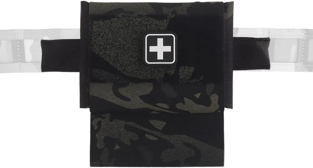 Micro Trauma Kit Pouch Storage Pocket with Tourniquet Holder Hammock Tactical IFAK EDC MOLLE Medical First Aid Pouch