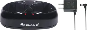 Midland- AVP10 Dual Desktop Charger for GXT Series Radios with AC Wall Adaptor