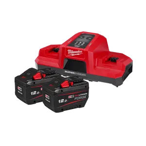 Milwaukee M18™ REDLITHIUM™ FORGE™ 12.0Ah Super Charger Starter Pack M18FSPD122B