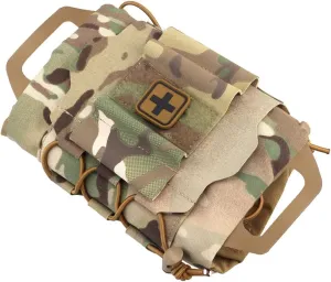 Mini IFAK Med Pouch,Micro Trauma Pouch, Rapid Deploy MOLLE Medical First Aid (Empty) Kit
