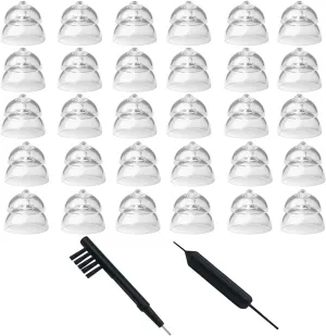 MiniFit Power Domes for Oticon Hearing Aids -12mm Replacement Domes for Oticon Mini RITE Hearing Aids with Cleaning Brush Tools Kit and Carry Case (12mm)