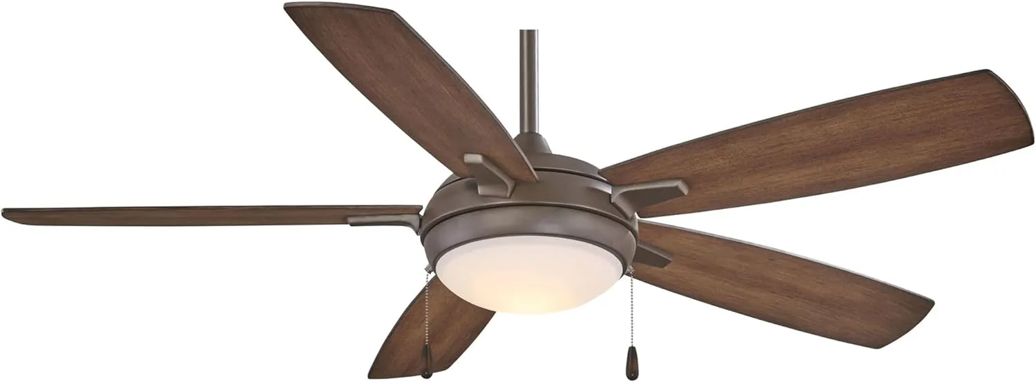 Minka-Aire F534L-ORB Lun-Aire With Light 54 Inch Ceiling Fan with Integrated 17W LED Light in Oil Rubbed Bronze Finish