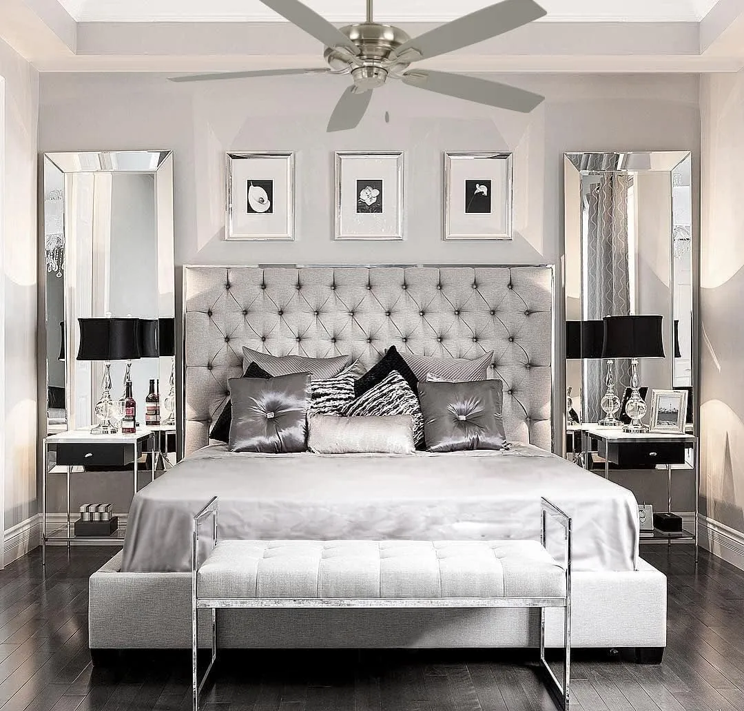 MINKA-AIRE F551-BN Watt 60 Inch Energy Star Rated Ceiling Fan with DC Motor and 4 Speed Pull Chain in Brushed Nickel Finish