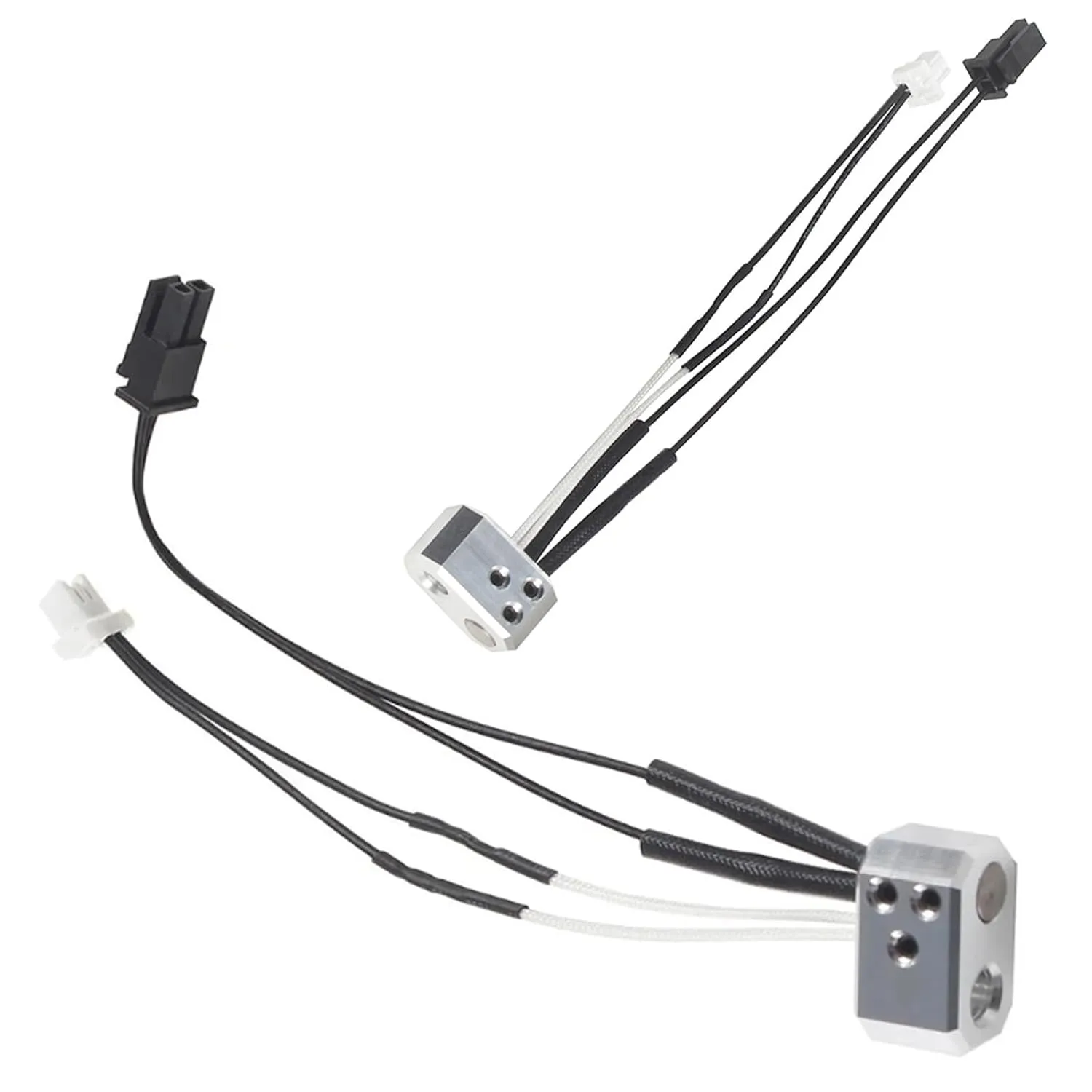 MK4 Heating Block Kit,3D Printer Xirbbo Hotend 24V 40W Heating Cartridge, Heating Block and Silicone Sleeve Accessories for Prusa i3 MK4 3D Printer Thermistors Heater Element with Silicone Socks 2pcs