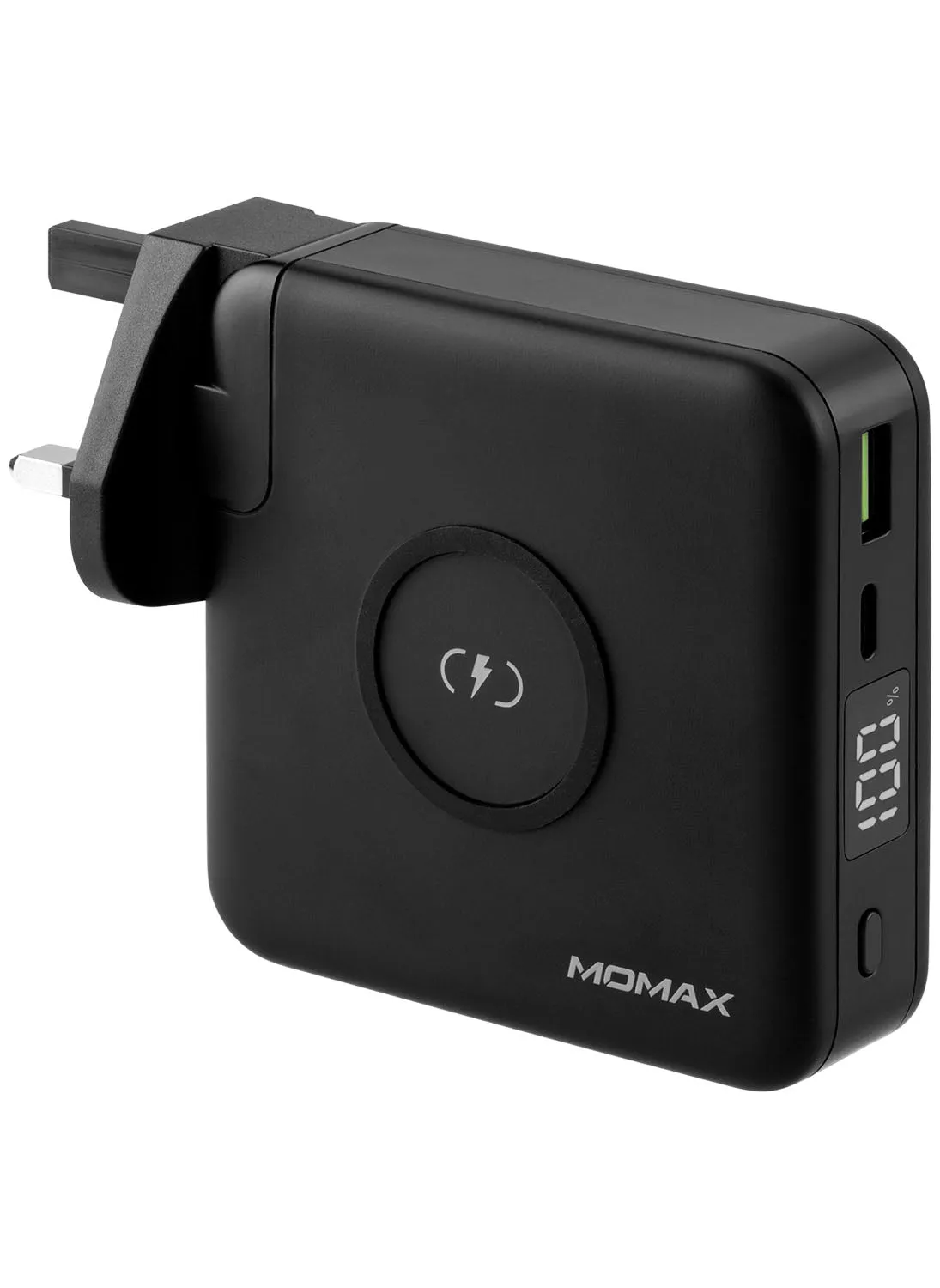 Momax Q.Power Plug Adapter [10000mAh] with Wireless Portable Charger [10W]