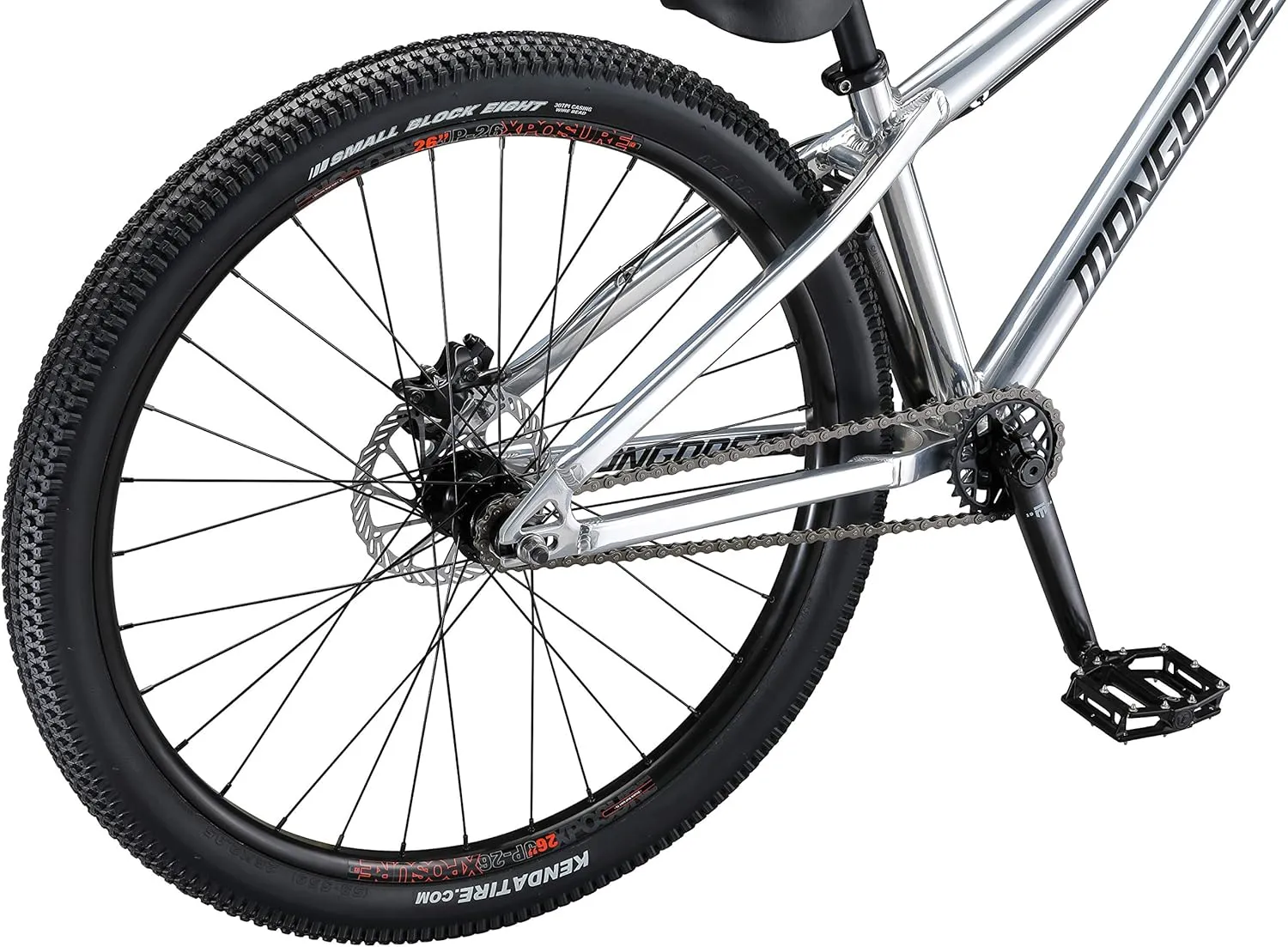Mongoose Fireball Dirt Jump Mens and Womens Mountain Bike, 26-Inch Wheels, Mechanical Brakes, T1 Aluminum Frame