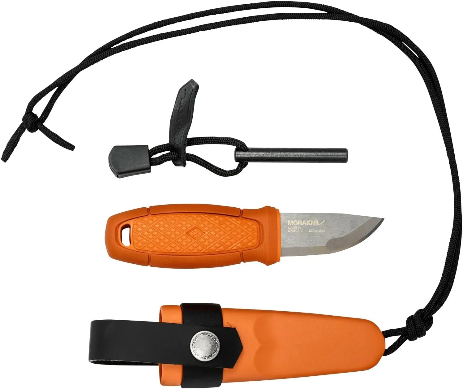 Morakniv Eldris Fixed-Blade Pocket-Sized Knife with Sandvik Stainless Steel Blade, Lanyard and Firestarter, 2.2-Inch