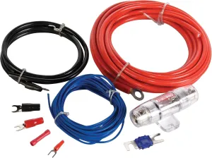 MTX ZN1K08 StreetWires 8 AWG Single Amplifier Installation Kit (Red)