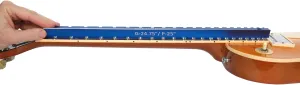 MusicNomad Tri-Beam 3 'n 1 Dual Notched Precision Straightedge for Acoustic and Electric Guitars Including Fender, Gibson, PRS (MN821)