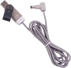 myVolts Ripcord USB to 18V DC Power Cable Compatible with Fulltone Mini Deja Vibe 3 Effects Pedal