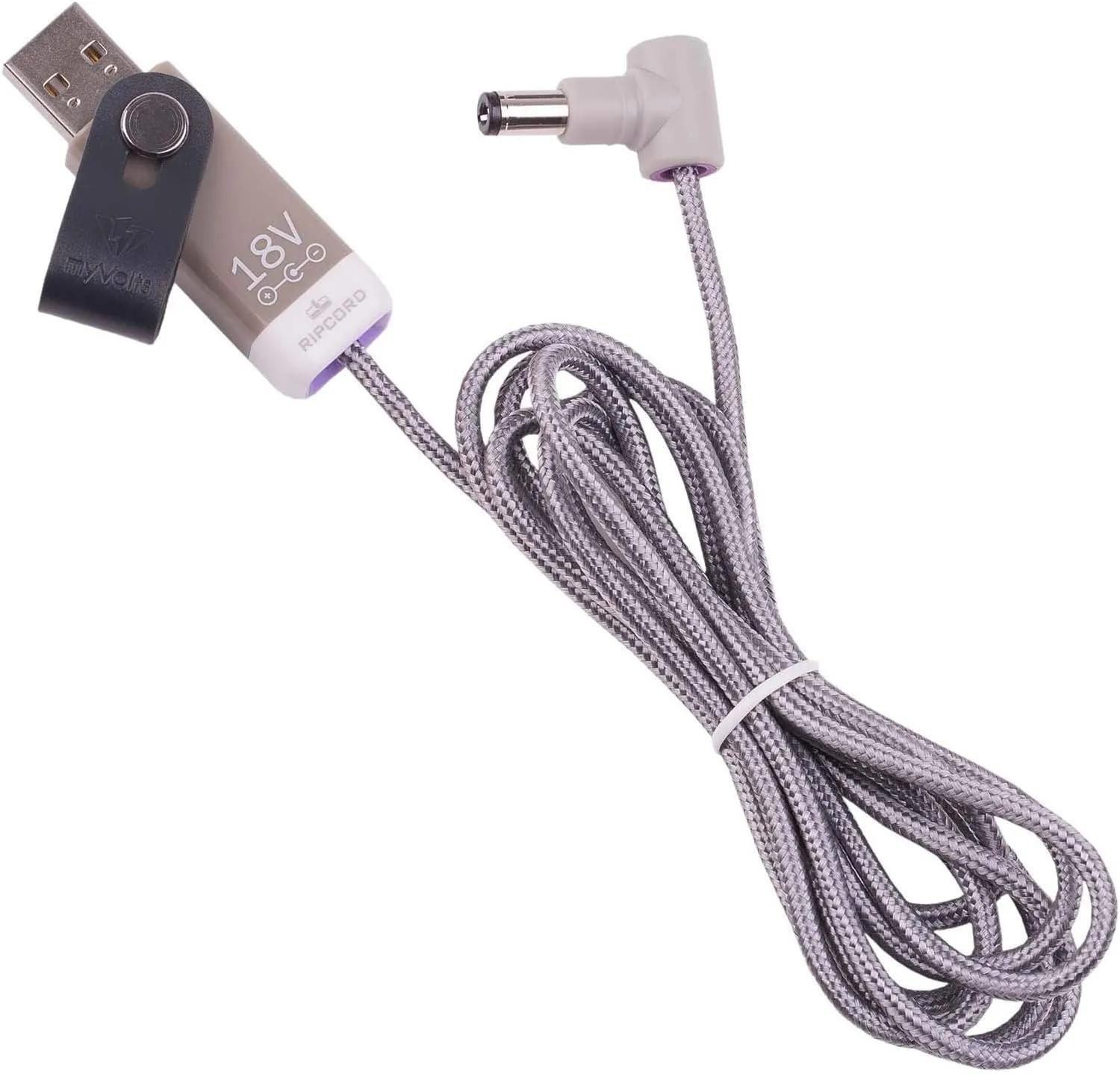 myVolts Ripcord USB to 18V DC Power Cable Compatible with Fulltone Mini Deja Vibe 3 Effects Pedal