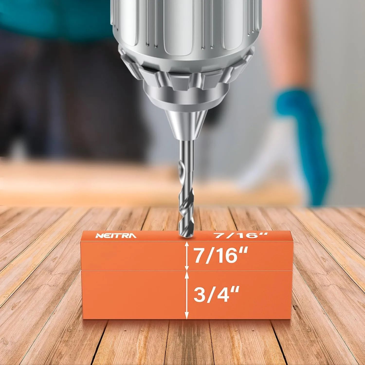 Neitra Setup Blocks Woodworking - 15 PCS Aluminum Height Gauge Blocks Set - Woodworking Measuring Tools Precision Setup Bars for Router and Table Saw