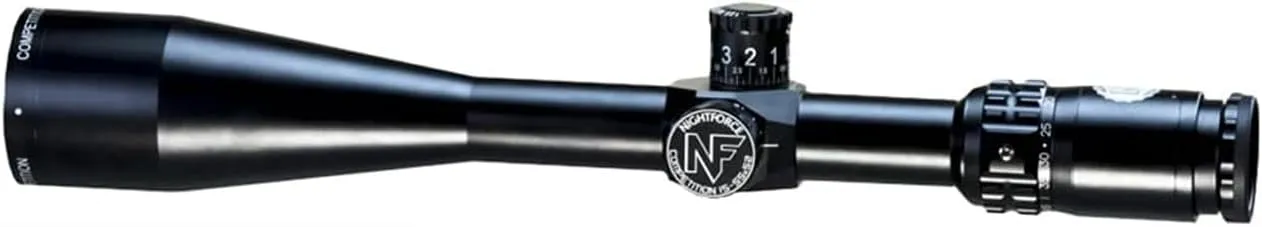 Nightforce Competition 15-55x52mm ZeroStop .125 MOA Aluminum Black Matte Hunting Scopes | Various Reticle Options
