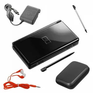 Nintendo DS Lite Premium Bundle (Onyx Black) (Renewed)