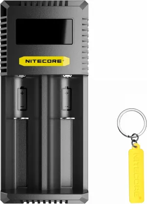 Nitecore Ci2 Intelligent USB-C QC/PD Quick Battery Charger Dual-Slot for Li-Ion/Ni-MH/Ni-Cd/IMR 14500 16340 18350 18650 20700 21700 AA AAA with NITECORE Tag