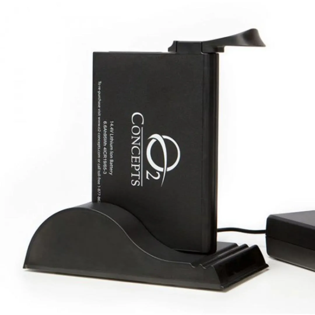 O2 Concepts Single Bay Desktop Battery Charger (Independence concentrator Accessories)
