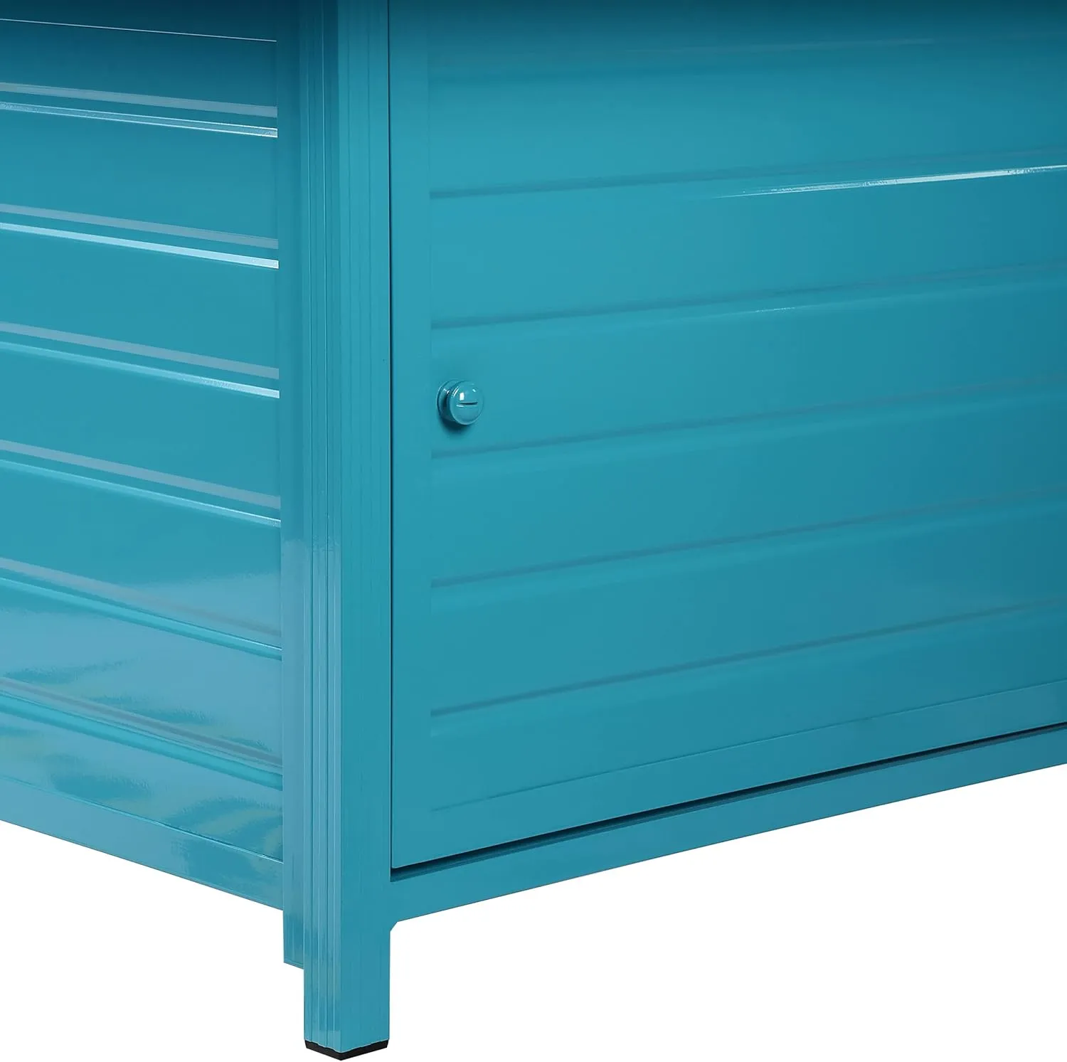 Oakland Living Berlin-FPT-Blue Rectangular 48 in. x 36 in. Aluminum Propane Pit, Glass Beads, Two Covers, Lid, 57,000 BTUs Finish Fire Table