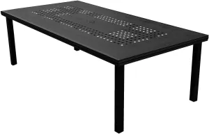 Oakland Living Corporation Modern Outdoor Mesh Aluminum 95-in Rectangle Large Patio Dining Table