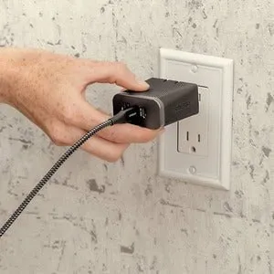 OB 3PT WALL CHG I 72W GAN USB-C 30WX2   USB-A 12W PRM PRO NT