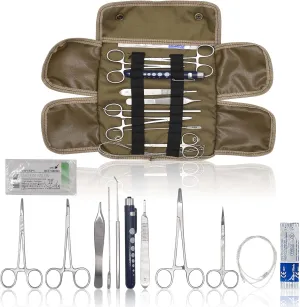 OdontoMed2011 20 PC U.S. Military Style Surplus Emergency/Survival Kit - Bleed CONTOL Kit - Military Style First Aid Kit - Molle Pouch MLT-04