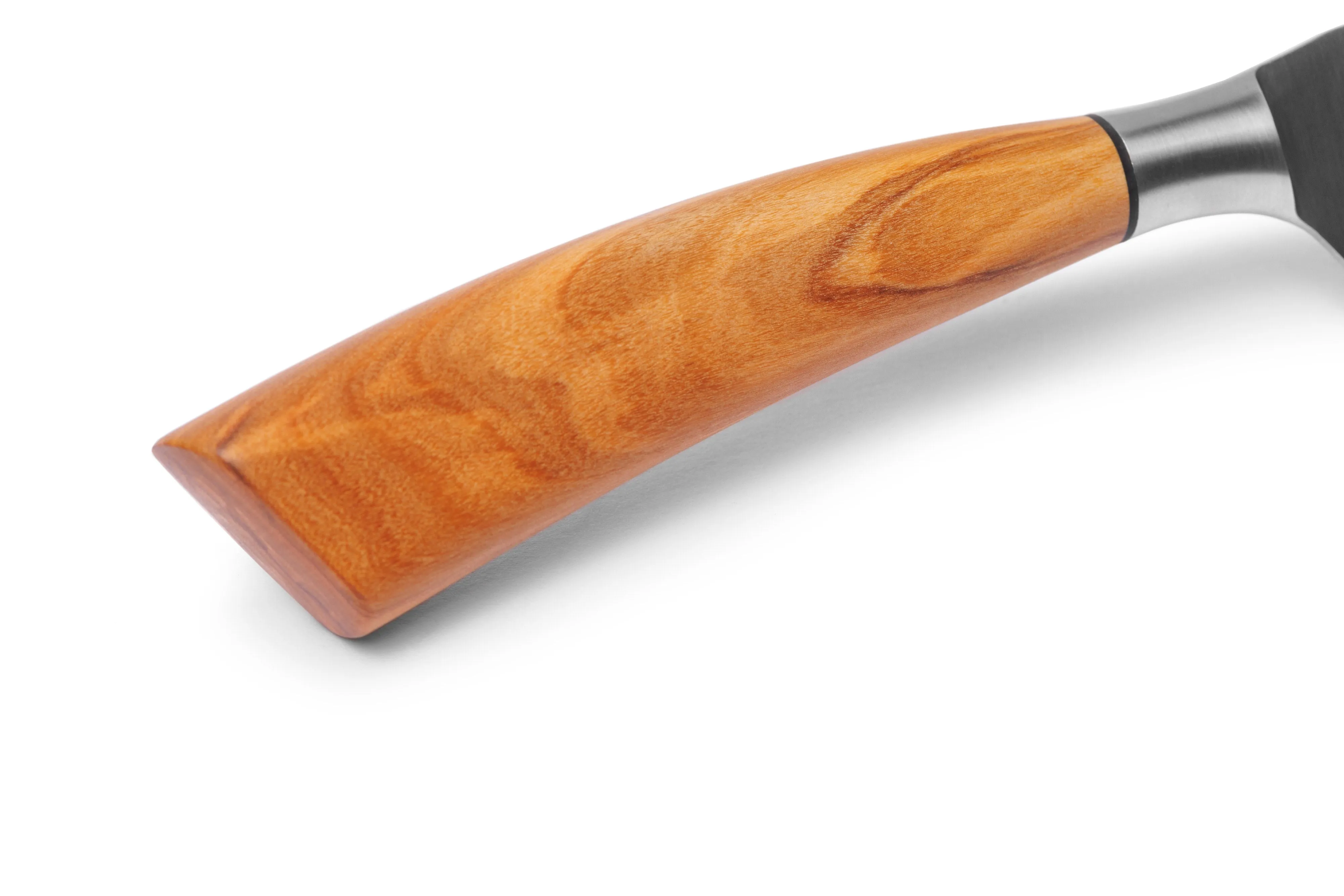 Olive   Steel Chefs Knife w/ Leather Sheath