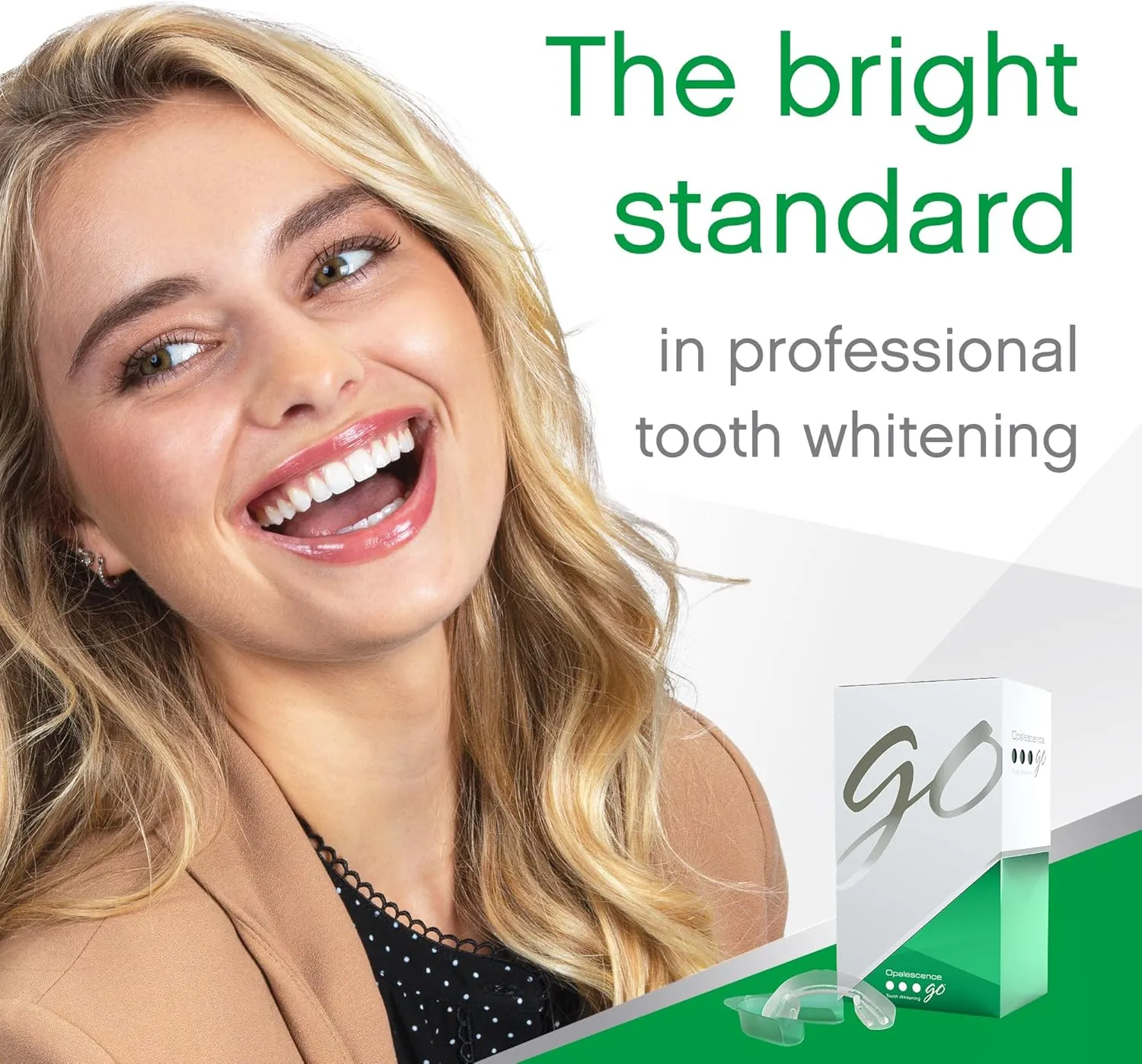 Opalescence Go 15- Prefilled Teeth Whitening Trays - 15% Hydrogen Peroxide - (10 Treatments) Made by Ultradent Products. Teeth Whitening Kit -Mint - 5194-1