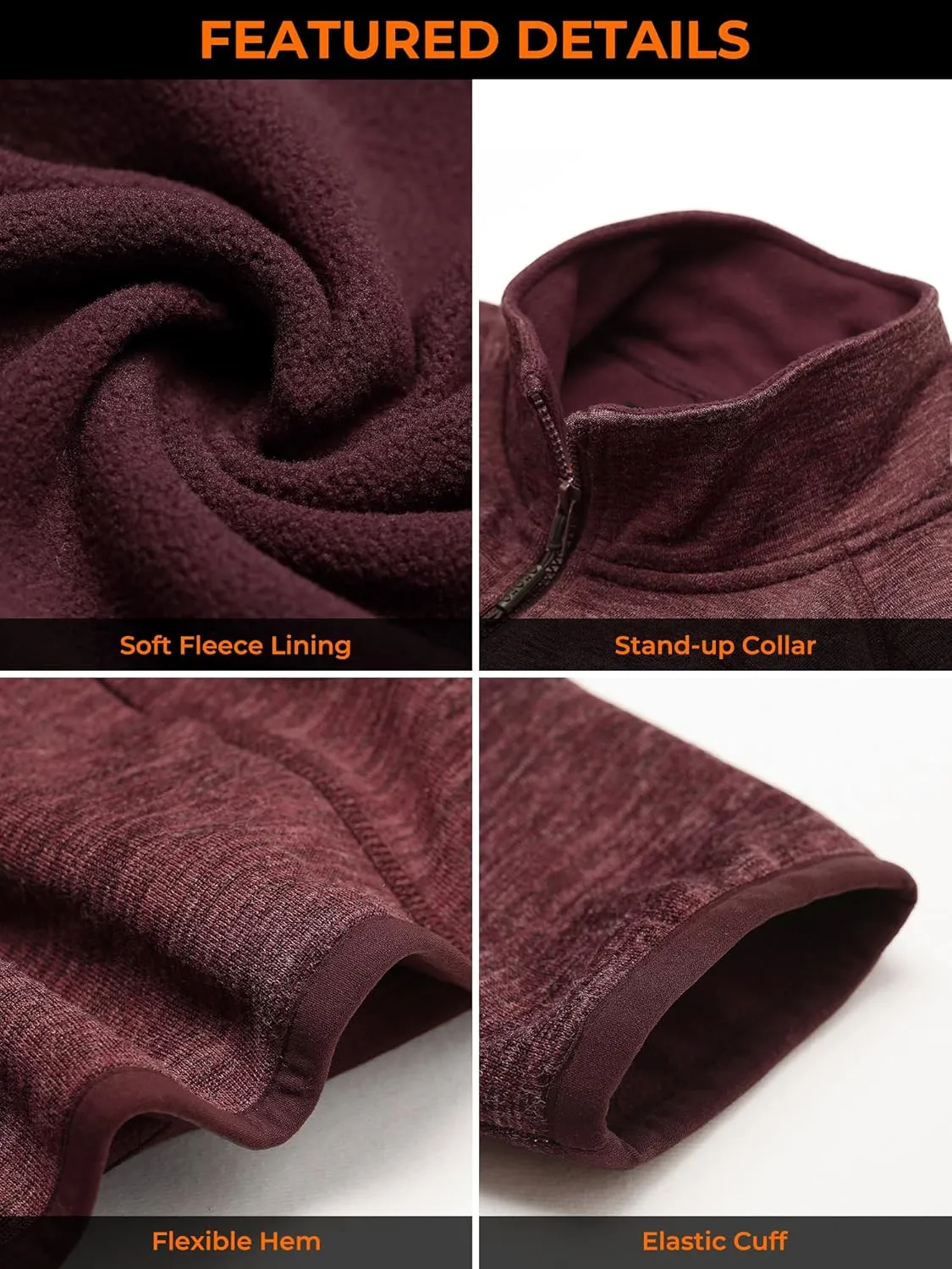 ORORO Women’s Heated Fleece Jacket with Battery, Fleece Heating Jacket (Charger Not Included)