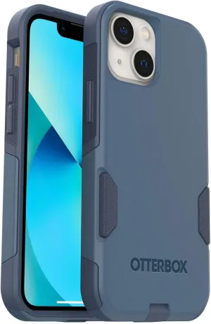 OtterBox iPhone 13 Mini & iPhone 12 Mini (Only) - Commuter Series Case - Rock Skip Way (Blue) - Slim & Tough - Pocket-Friendly - with Port Protection - Non-Retail Packaging