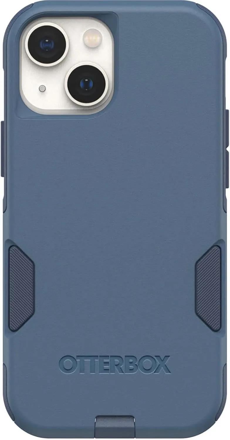 OtterBox iPhone 13 Mini & iPhone 12 Mini (Only) - Commuter Series Case - Rock Skip Way (Blue) - Slim & Tough - Pocket-Friendly - with Port Protection - Non-Retail Packaging