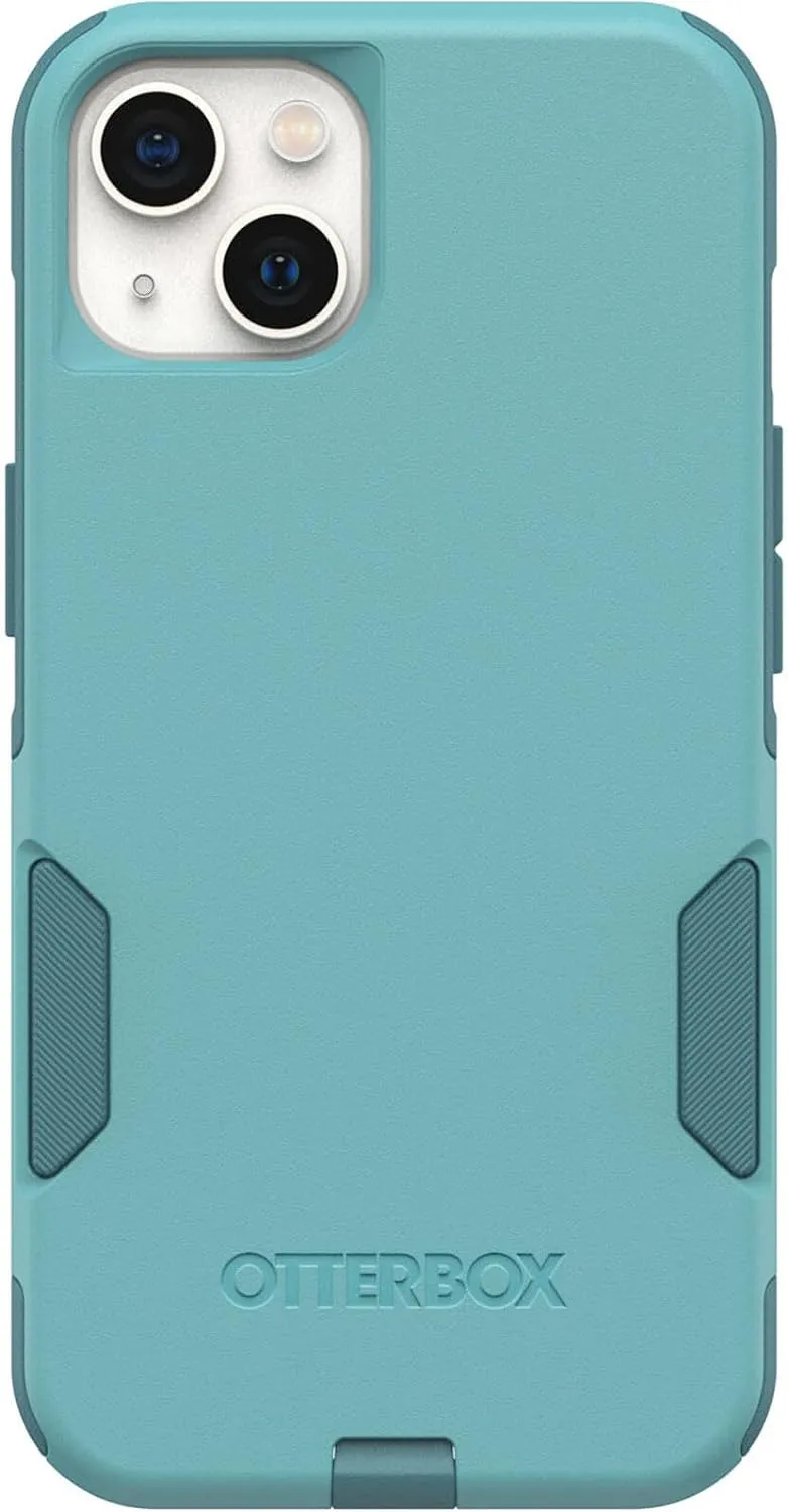 OtterBox iPhone 13 (Only) - Commuter Series Case - Riveting Way (Teal) - Slim & Tough - Pocket-Friendly - with Port Protection - Non-Retail Packaging