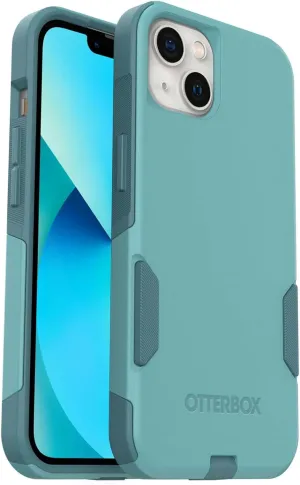 OtterBox iPhone 13 (Only) - Commuter Series Case - Riveting Way (Teal) - Slim & Tough - Pocket-Friendly - with Port Protection - Non-Retail Packaging